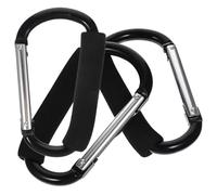 ARTSEWPLY 3Pcs Large Lightweight Stroller Hooks Convenient Carabiners for Hanging Bags Shopping Cart Pram Accessories Portable Multi-Function Hangers