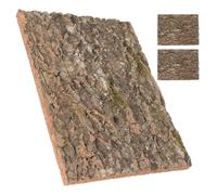 ARTSEWPLY 3pcs Natural Cork Bark Background Decor for Reptiles Lizard Gecko Snake Climbing Bark Terrarium Tank Accessories Rustic Cork Board