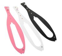 ARTSEWPLY 3Pcs No-Drill Pet Gate Latch for Cats, Adjustable Elastic Cat Door Stopper with Safety Lock for Screen Doors, Bedrooms, Bathrooms - Black, White Pink