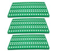 ARTSEWPLY 3pcs Rabbit Manure Slats Pet Cage Resting Base Pad round Leakproof Plastic Foot Pad for Rabbit Cage Floors
