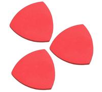 ARTSEWPLY 3pcs Red Leather Ukulele Picks Set Storage Box, Professional Ukulele Replacement Plectrums for Fingerstyle Playing