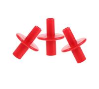 ARTSEWPLY 3pcs Red Plastic Cymbal Protector Sleeves Heavy-duty Noise-reducing Drum Hardware Accessories Fit for Cymbal Boom Stand and Hi-hat Clutch Replacement Vibration Dampening Stackers