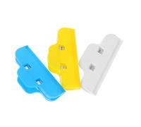 ARTSEWPLY 3pcs Rhinestone Art Edge Clamps Canvas Clips Plastic Small Craft Clips for DIY Tapestry Dustproof Function Blue Yellow White for Home and Artist Use