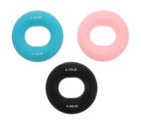 ARTSEWPLY 3Pcs Silicone Hand Grip Trainer Durable Finger Strengthening Rings for Hand and Forearm Exercises Black Portable and Easy to Use