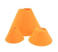 ARTSEWPLY 3pcs Small Orange Pet Recovery Collars Soft Breathable Surgery Cone for Hamsters Guinea Pigs Squirrels Anti-lick Bite Protection Neck Rings