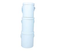 ARTSEWPLY 3pcs Small Round Paperboard Flower Buckets for Bouquets Floral Arrangements DIY Preserved Flower Box Blue Packaging for Holiday Decorations