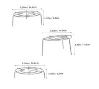 ARTSEWPLY 3PCS Stainless Steel Steaming Racks for Electric Pressure Cookers Stable Tripod Design with Multiple Height Options Versatile Cooking Stands for Pot Steaming and Canning