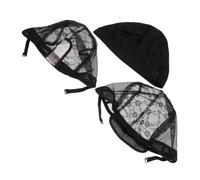 ARTSEWPLY 3PCS Sturdy Hair Care Tool Wig Mesh Caps Reusable Elastic U-shaped Net for Women and Men Comfortable Breathable Hairnets for Daily Use and Special Occasions