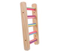 ARTSEWPLY 3pcs Wooden Parrot Toy Ladder Bridge for Birds Cage Small Parrot Climbing Ladder Perch for Training and Play