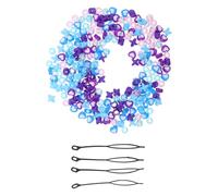 ARTSEWPLY 4 Bags Beads for Braids Dreadlock Accessories Acrylic Vibrant Braiding Hair Beads Versatile Hair Decoration Easy Attachment for Professional Stylists and DIY Enthusiasts