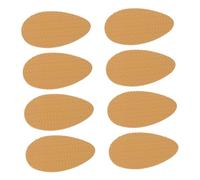 ARTSEWPLY 4 Pair Non-Slip Shoe Sole Protector Grips Self-Adhesive Anti-Skid Pads for Heels Sneakers Sandals Khaki Protective Stickers for Shoe Bottoms