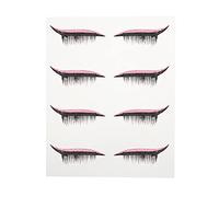ARTSEWPLY 4 Pairs Adhesive Eye Line Stickers for Makeup Glitter Eyeliner Tape Decals Enhance Your Eyes with Easy Application for Daily Use and Special Occasions