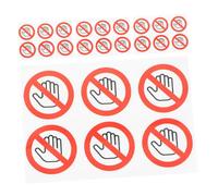 ARTSEWPLY 4 Sheets Do Not Touch Warning Label Stickers Adhesive Safety Signs for Machinery Factories Workshops Public Areas Bright Visible Decals with Strong Adhesion for Accident Prevention