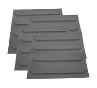 ARTSEWPLY 4 Sheets Grey Striped Blind Bricks Walkway Floor Stickers Patio Sidewalk Boards Practical Outdoor Tactile Tiles for Safe Pathways