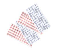 ARTSEWPLY 4 Sheets PVC Battery Polarity Stickers Red and Blue for Positive Negative Identification Self-Adhesive Electrical Labels for Batteries and Devices with Markers