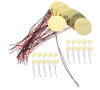 ARTSEWPLY 40pcs 27mm Piezo Buzzer Discs with Copper Tab Wire, Passive Piezo Trigger Sound Sensor for Acoustic Instruments, Guitar Drum Accessories, Suitable for Cbg Guitar Use
