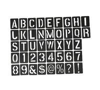 ARTSEWPLY 41pcs Reusable DIY Painting Stencil Letter and Symbol Templates for Crafting Drawing and Wall Art Projects for Creativity and Family Fun