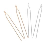 ARTSEWPLY 4pcs 125mm Ancient Style Hairpins Hair Stick Materials Diy Hair Embellishments for Women Traditional Hairpin Main Bodies in Gold and Silver