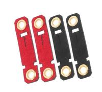 ARTSEWPLY 4PCS Adjustable Velvet Bird Leg Identification Rings for Parrots with Secure Clasp Anti-lost Lightweight Comfortable Foot Bands for Pet Birds in Black and Red