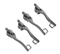 ARTSEWPLY 4pcs Anti-Explosion Double Layer Zipper Slider with Lock Hole, Thickened Nylon #8 Replacement Pull for Luggage, Travel Bags, Jackets, Universal Zipper Repair