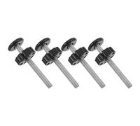 ARTSEWPLY 4pcs Baby Gate Replacement Threaded Spindle Rods M8 Bolts for Pressure Mounted Safety Gates for Child and Pet Door Accessories