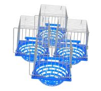 ARTSEWPLY 4pcs Bird Nesting Box Set with Coconut Fiber, Comfortable Finch and Parakeet Breeding Nests, Plastic Bird Hideaway Bowls for Home Aviary and Birdcage Accessories