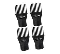 ARTSEWPLY 4pcs Black Hair Dryer Nozzle Salon Styling Concentrator Diffuser Attachments for Curly Hair Precise Airflow Control for Professional and Home Use Lightweight and Portable