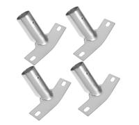 ARTSEWPLY 4pcs Broom Head Connector Replacement Handle Brackets Metal Pole Adapter for Wooden and Steel Broom Handles Household Floor Cleaning Accessories