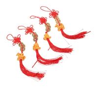 ARTSEWPLY 4pcs Chinese Horse Keychain Feng Shui Money Charm Chinese New Year Hanging Decor Hanging Pendant Feng Shui Prosperity Charm New Year Ornamnet Plastic