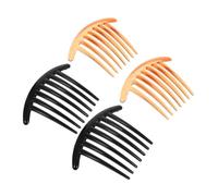 ARTSEWPLY 4pcs Crescent Long-toothed Hair Comb Side Combs Shaped Women's Hair Ancient Style Hairpin Accessories Accessory Wide Tooth Pick Wide Tooth Resin