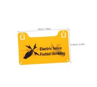 ARTSEWPLY 4pcs Electric Fence Safety Signs High Voltage Precaution Labels with Rounded Corners for Agricultural Residential Areas Highly Visible Warning Alert for Walls Posts Gates
