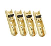 ARTSEWPLY 4pcs Electrical Bridge Frame Bass Guitar Fittings Headless Bass Guitar Bridges Replacement Supply Part Replacement Parts Golden
