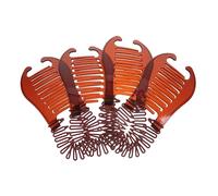 ARTSEWPLY 4pcs Flexible Interlocking Banana Combs Hair Clip Bendable Braiding Tool for Women for Long Thick Curly Hair