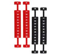 ARTSEWPLY 4Pcs Foosball Score Keepers Score Markers Table Soccer Scoring Counters Desktop Game Accessories Black and Red