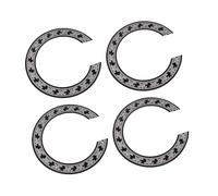 ARTSEWPLY 4pcs Guitar Sound Hole Rosette Decal Inlay Stickers for Acoustic and Classical Guitars Decorative Ring with Inner Lightweight and Easy to Install