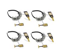 ARTSEWPLY 4pcs Happy Year Headbands Wine Bottle Party Decorations for Women Christmas Eve Celebration Headwear