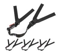 ARTSEWPLY 4pcs Hard Hat Chin Straps Adjustable Elastic Jaw Strap and Chin Cup, Black Safety Helmet Accessories for Construction and Industrial Worker Helmets