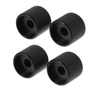 ARTSEWPLY 4pcs Metal Electric Guitar Volume Knobs Replacement Parts Tone Control Caps for Bass and Guitar Easy to Install Corrosive Instrument Knobs