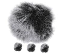 ARTSEWPLY 4Pcs Microphone Windscreen Muffs Outdoor Mic Cover Windproof Protective Furry Mic Protector for Ktv Conference News Interview Stage Performance