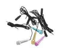 ARTSEWPLY 4pcs Mini Microphone Wired Karaoke Vocal Mic for Phone Streaming Singing Recording Compact Portable Capacitive Mic for Music Video Gaming Interviews Professional Sound Quality