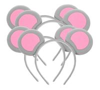 ARTSEWPLY 4pcs Mouse Ears Headbands for Cosplay Halloween Festivals Adorable Animal Ear Accessories for Parties Lightweight Easy to Wear for Adults