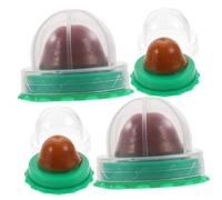 ARTSEWPLY 4PCS Natural Catnip Lollipop with Vitamin Pudding for Cats and Kittens Healthy Pet Snack for Tongue Exercise and Oral Muscle Strengthening Hygienic Covered Chew Treats Random