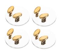 ARTSEWPLY 4pcs No Drill Adhesive Wire Clips Power Plug Socket Hooks for Kitchen Bathroom Cable Organizer Holder Safe Cord Management Smooth Surfaces
