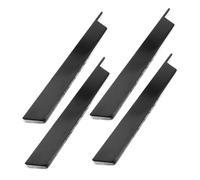 ARTSEWPLY 4pcs Plastic Piano Black Keytops Replacement Glossy Finish Piano Accessories for Professional and Personal Use Easy Installation