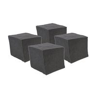 ARTSEWPLY 4pcs Polyurethane Sound Absorption Blocks, Black Acoustic Soundproof Cotton for Ceilings and Recording, Safe, Noise Reduction Tool