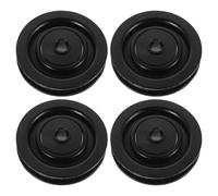 ARTSEWPLY 4pcs Pully Exercise Equipment Gym Replacement Wheel Nylon Bearing Pulley Fitness Pulley Wheel Wearproof Fitness for Weight Lifting Home Gym Replacement Parts Black