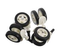 ARTSEWPLY 4pcs Silent Walker Wheels Replacement for Walkers Plastic Casters with Easy Installation Smooth Rolling No-Noise Swivel Wheels for Indoor Use and Quiet Learning Spaces