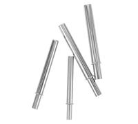 ARTSEWPLY 4PCS Stainless Steel Lure Rod Connection Sleeve Kit Thickened Fishing Pole Connecting Tubes for DIY Rod Repair Replacement Parts for Anglers