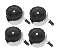ARTSEWPLY 4PCS Stroller Wheel Replacement with Silent Swivel Casters for Carriage and Walker Wear-Resistant Front Back Wheels with Quick-Install Straight Insert Socket Design
