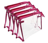 ARTSEWPLY 4pcs Waterproof Makeup Bag Set Portable Travel Cosmetic Organizer Pouch Sturdy Zipper for Women, Small Toiletry Storage Case